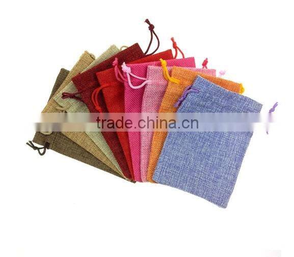 cotton linen drawstring promotion bag, drawstring cotton bags