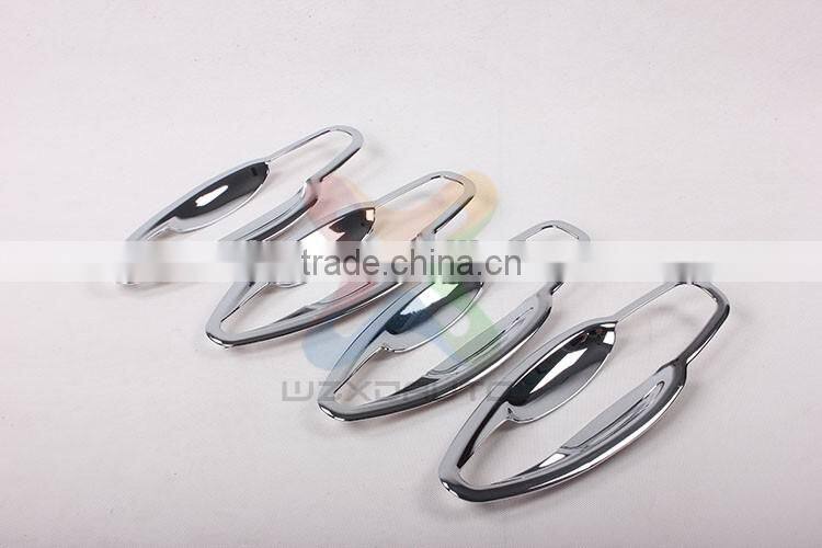 SET ABS CHROME DOOR HANDLE BOWL INSERTS COVER DOOR HANDLE BOWL FOR PEUGEOT PG 2008