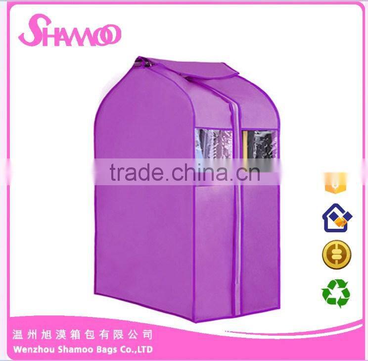 non woven suit garment bag, foldable garment bag,dance garment bag