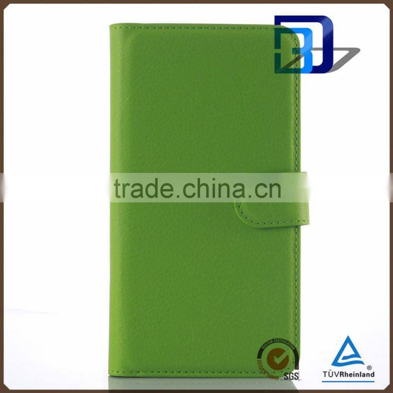 New PU leather with card slots stand flip wallet case for Lenovo Vibe X3 Lite A7010