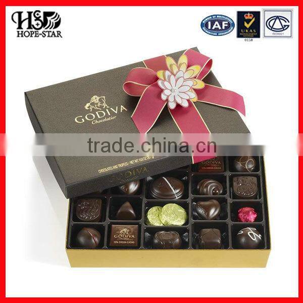 Customized luxury chocolate box, chocolate packaging box, chocolate gift box for Hot Sale shipping from china