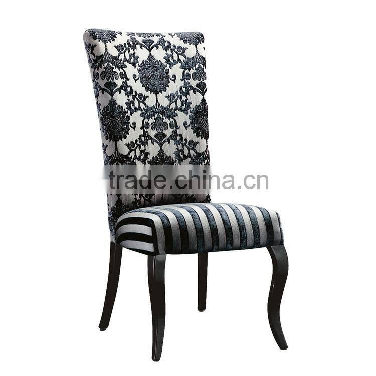 High quality aluminum wooden dining room chairs hotel luxury dining chair