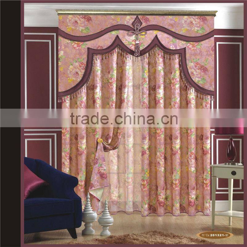 New printed curtain fabric China manufacturer