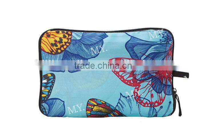 China Fashion Design Printing Cheap Polyester Foldable Luggage Travelling Bag