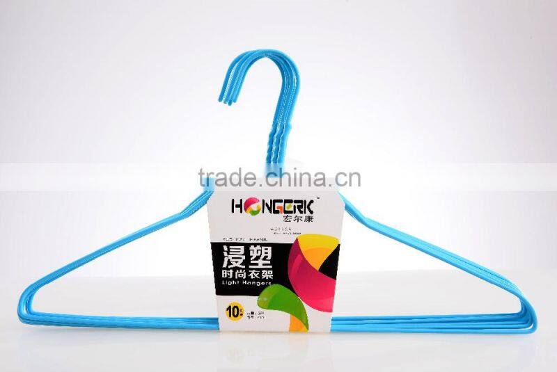 Factory price Metal Laundry Hanger PE dipping Wire Hanger