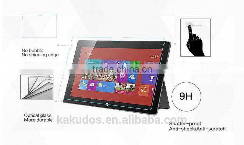9h tempered glass screen protector for microsoft surface pro 3, tablet glass screen protector