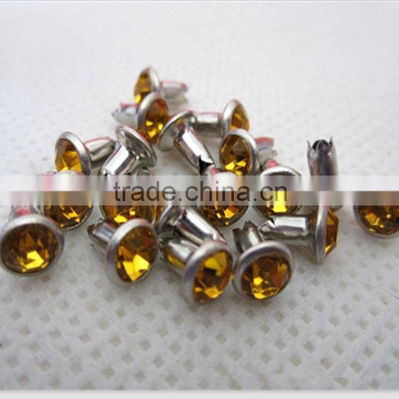 Rhinestone rivet,Acrylic stone rivet,Diamond jean plastic rivet