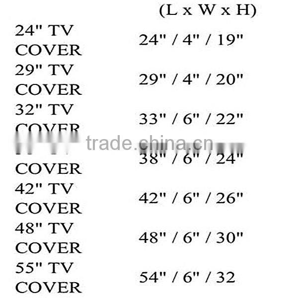 2016 NEW TV protection 32 inch lcd tv back cover