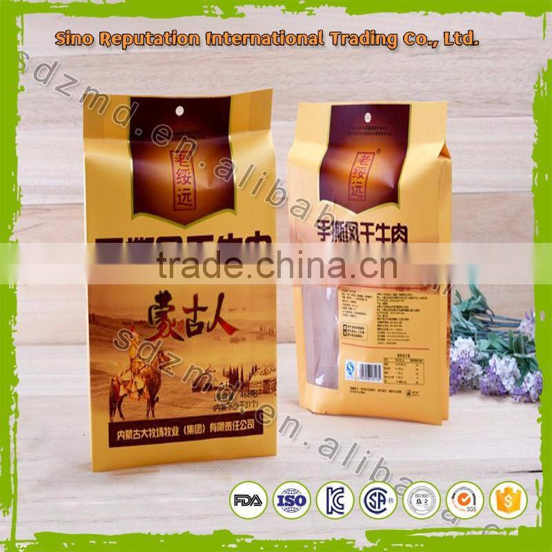 High quality food grade beef jerky packaging bags