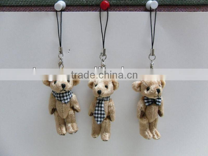 6cm mini bear with Bow tie