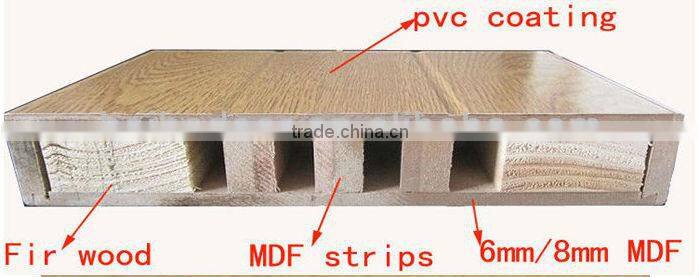 Wooden interior swing doors with different style
