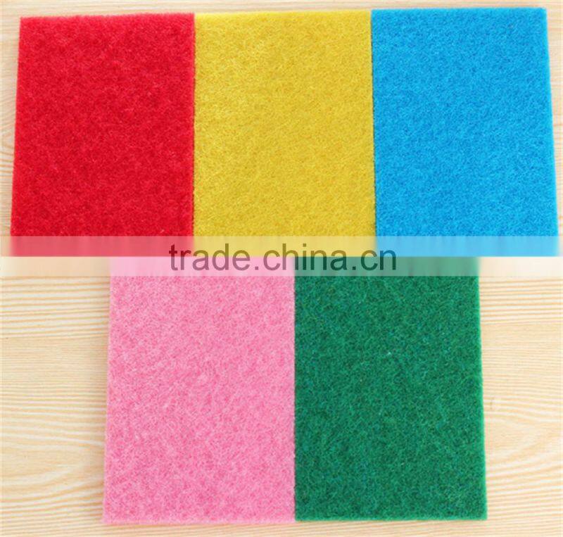 Non-scratch scouring pad,colorful nylon dish washing scouring pad