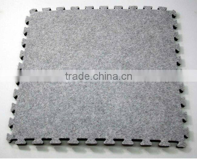 Soft carpet Textiles mats/carpet flooring/carpet top eva floor tiles/mats