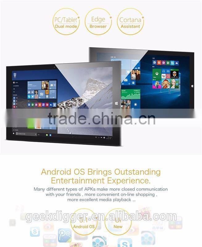 Teclast TBOOK 16 2 in 1 Ultrabook Tablet PC-BLACK/11.6 inch Win 10 + Android 5.1 Intel Cherry Trail Z8300 64bit