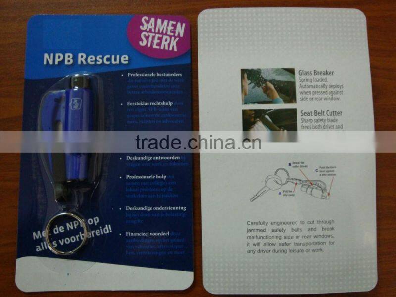 Hot sell mini emergency glass breaker keychain escape tool in car