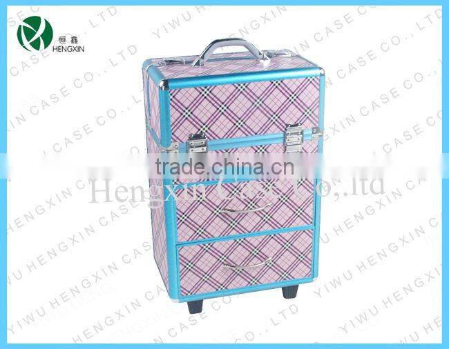 Beauty trolley makeup train case hairdressing tool case