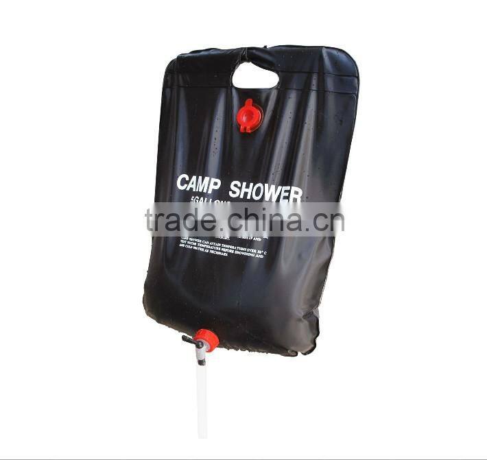 2016 New Arrival Camping Hiking Solar Heated Camp Shower Bag 20L Outdoor hanging Shower Water Bag H9437
