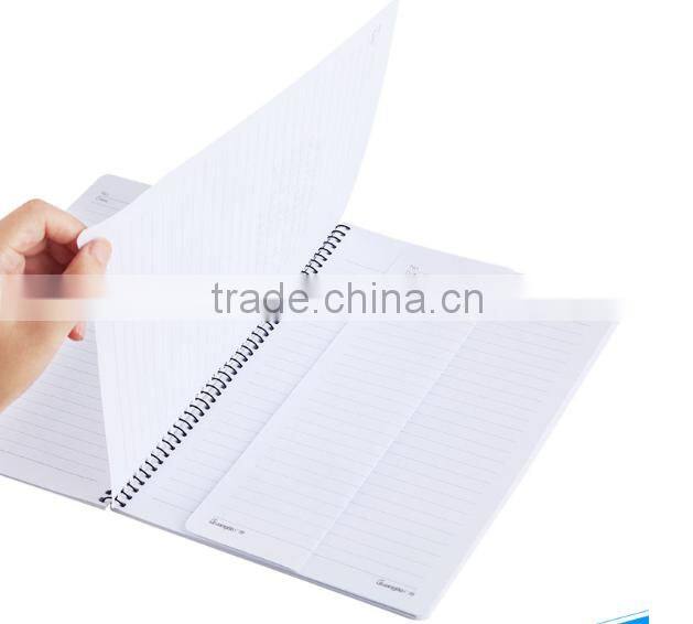 a4 plastic cover spiral notebook plastic binding