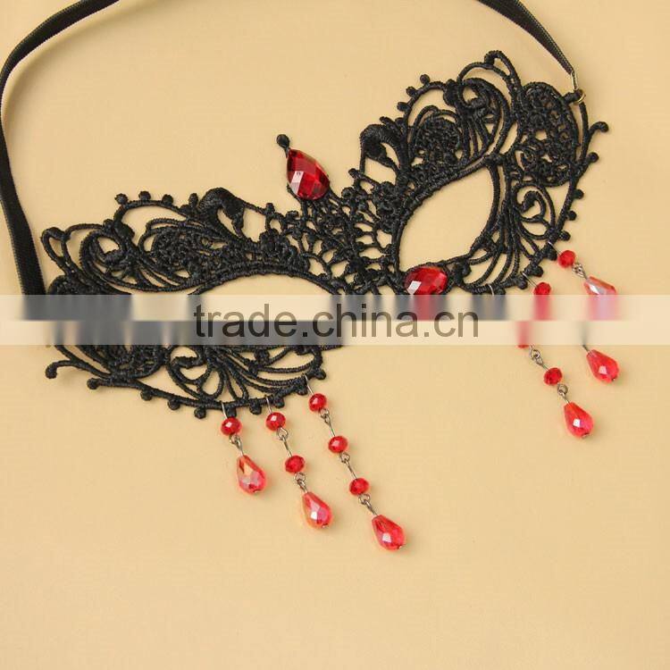 MYLOVE sexy lace masquerade mask with crystal women high quality accessory MLMJ29