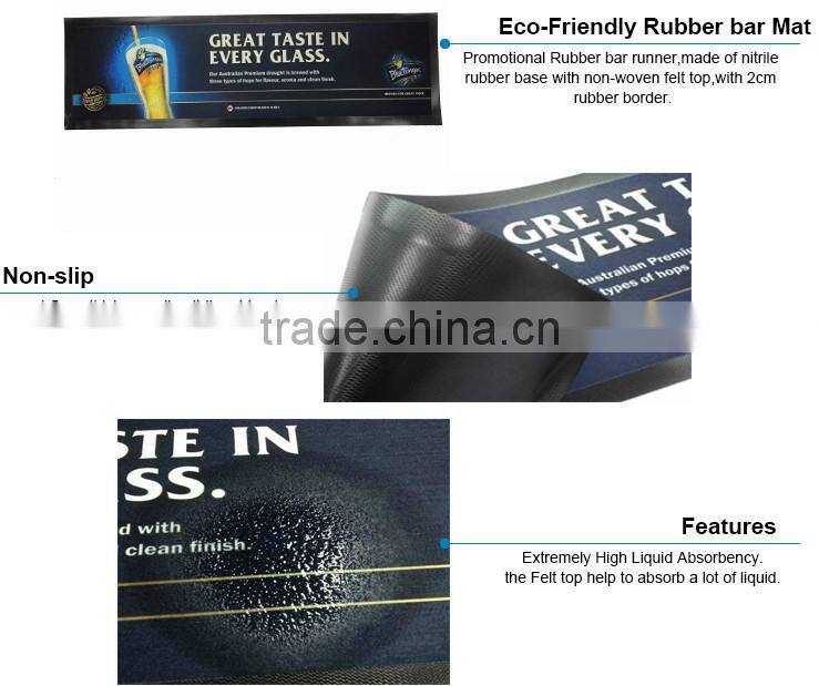 non-woven fabric rubber anti slip bar mat