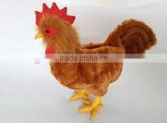 high quality factory wholesale realistic plush standing red cock soft toy stuffed animal toy red standing cock plush toys