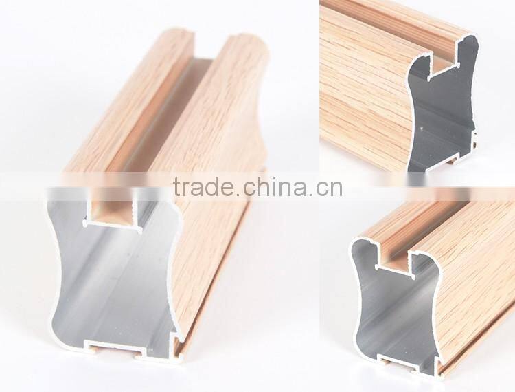 Anodized sliver wardrobe closet door aluminium extrusion profile to Russia
