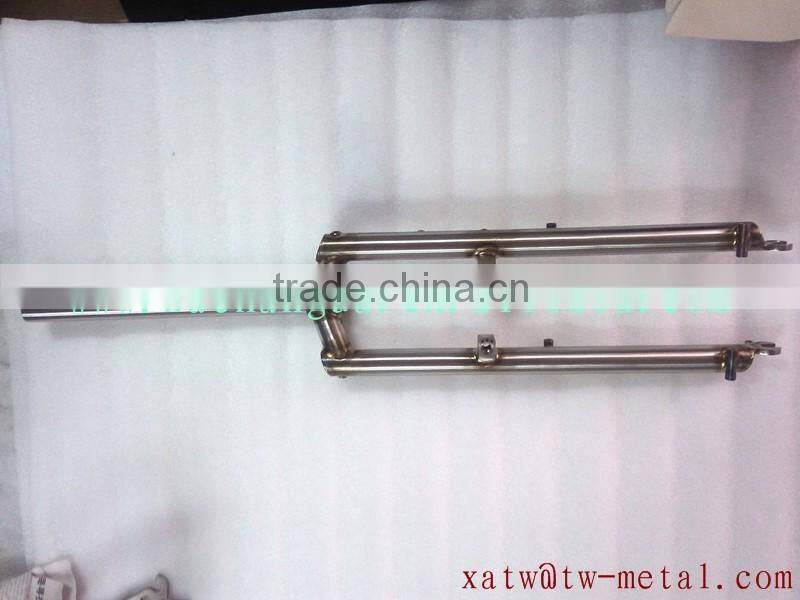 titanium mtb bicycle fork with welding color MTB front fork with welding color
