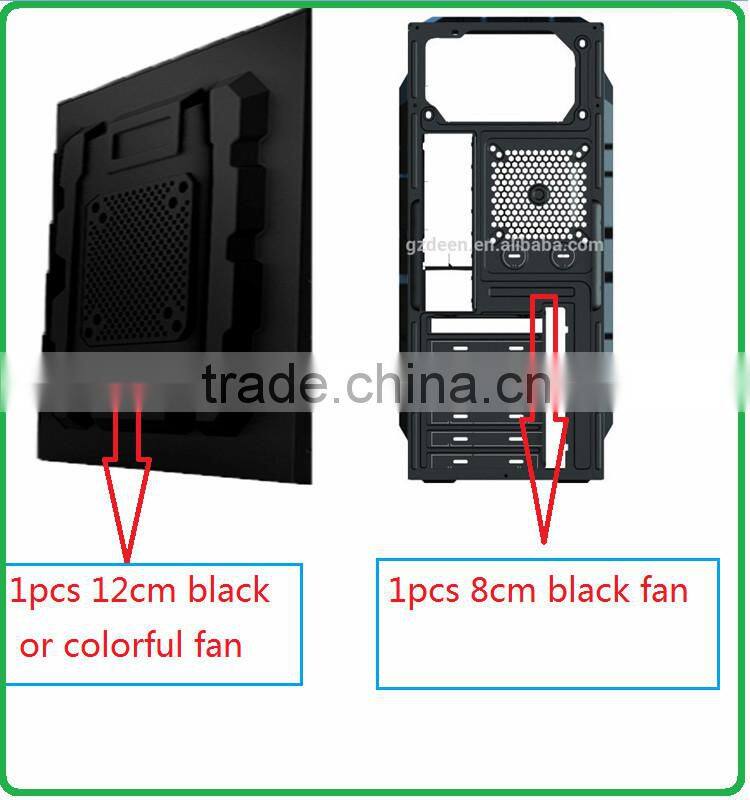 0.4mm SPCC flat front panel atx vertical computer case