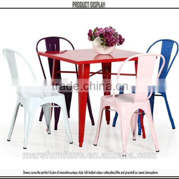 Popular metal dinning table and chairs set