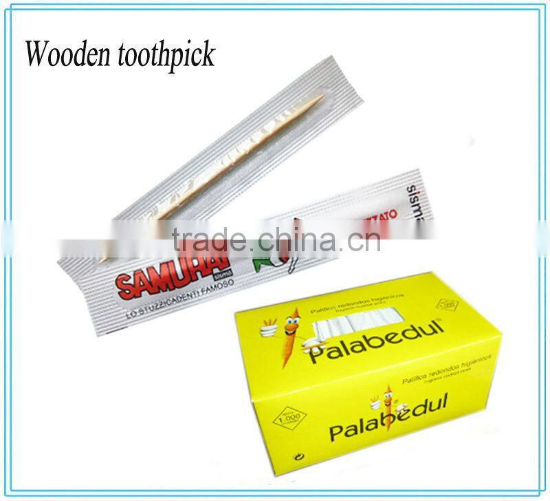 High quality and lowest price 4 sides sealed paper wrapped tooth pick