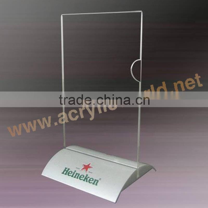 A5 acrylic menu holder/5x7 sign holder
