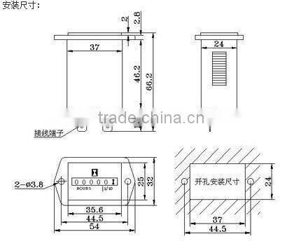 Hour Meter Hour Counter Digital Hour Meter SYS-1 AC100~250V