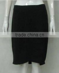 Pretty Steps fashion high quality custom print cotton chambray combination skirt color pencil skirt blocked