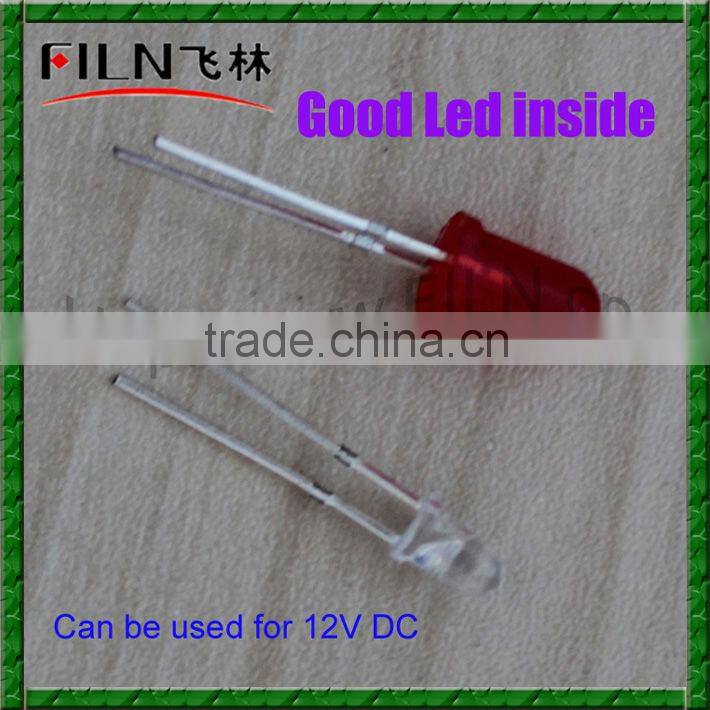 FILN 10mm plastic Green 220V phone call indicator light 100pcs per bag