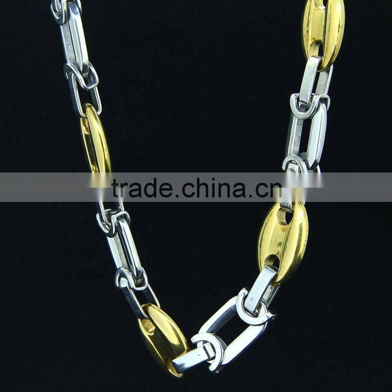 fashion Necklaces jewelry 2016 18K gold color necklace man (41554)