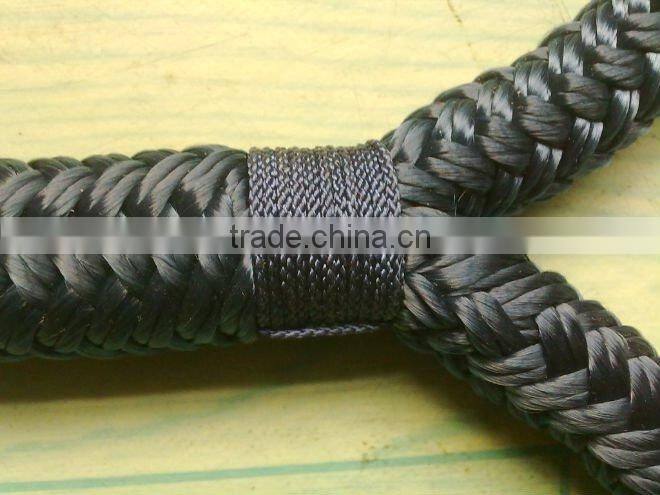 double layer braided rope with eye