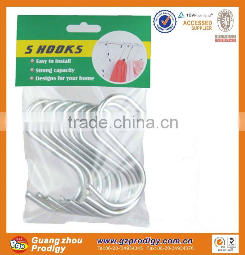 Top selling products metal S hooks,decorative hanging S hook