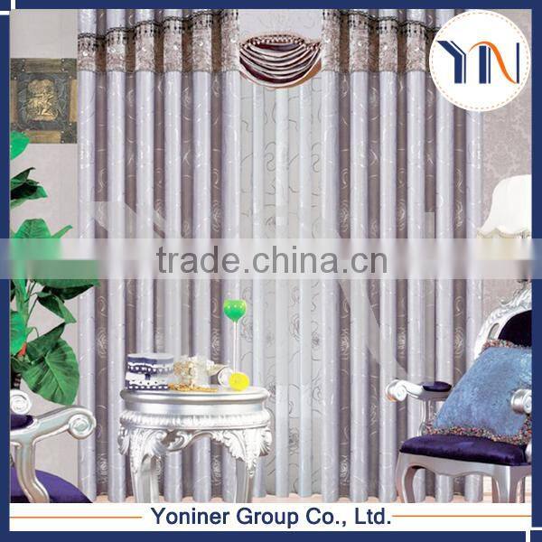 continuous curtain fabric foil window curtain fabric with valance
