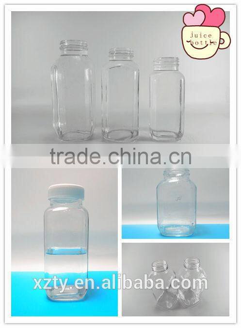 Straight Sided Clear Glass Jar 6 oz(180ml) w/ Std Black Lid