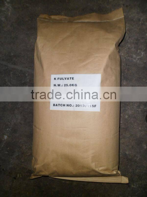 High solubility potassium fulvic acid