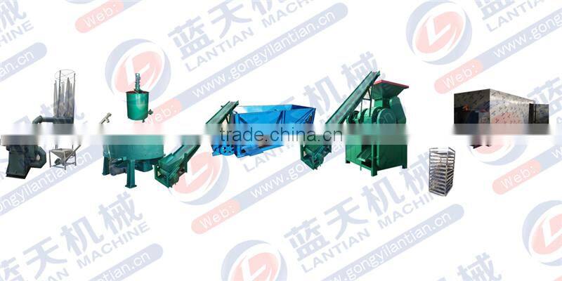 Exporting overseas popular barbecue coal making machine oval charcoal machine