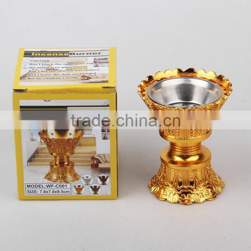 2016 new hot sell i Beautiful and Luxury metal pot Lotus Incense burner with Accurate made