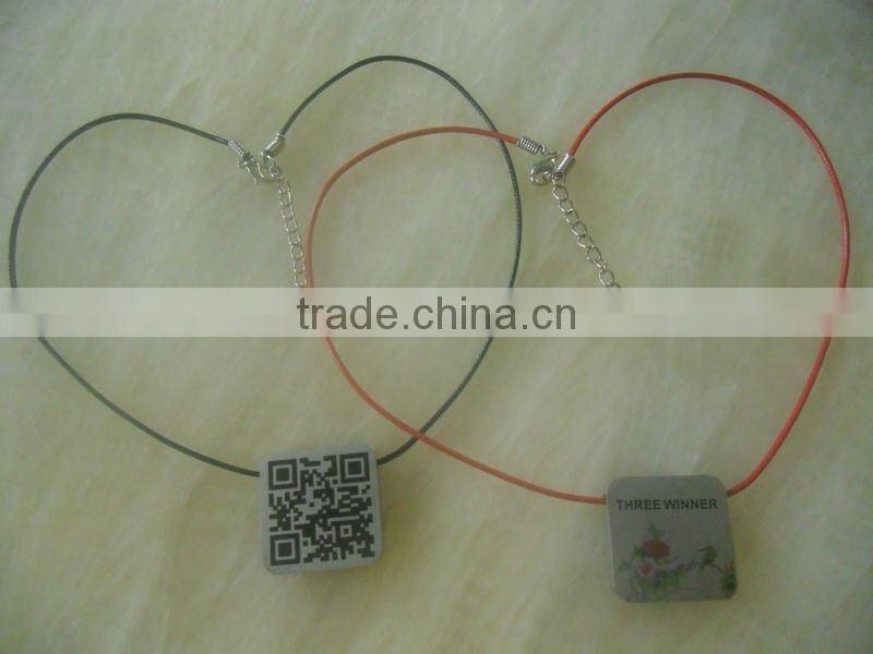 2012 Newly fashion qr id necklace