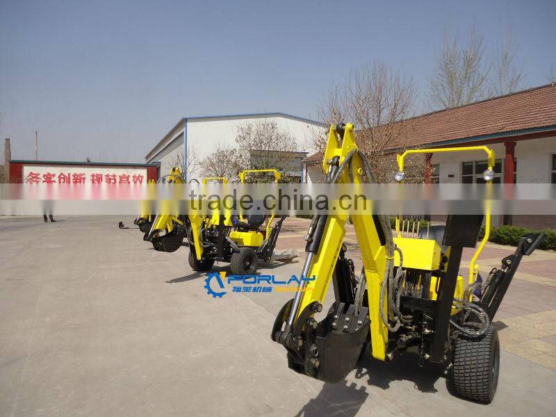 mini towable backhoe