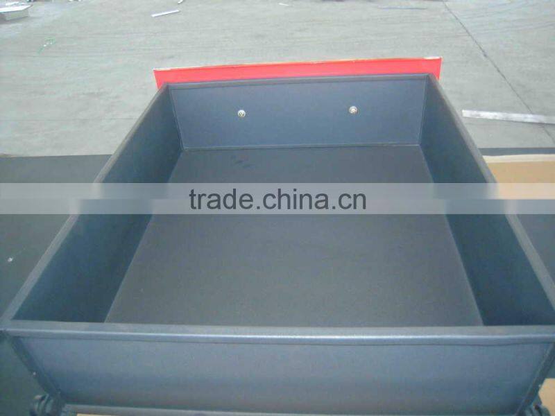 Steel work bench with drawers