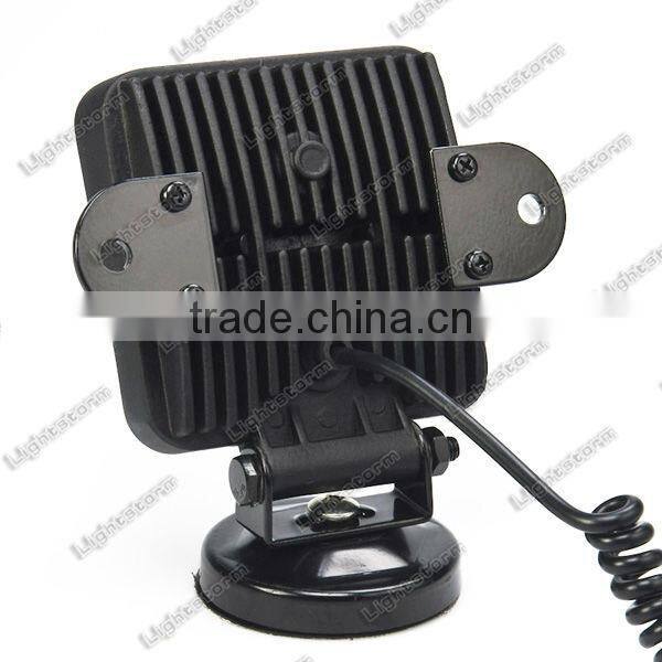 Square 24W Heavy Duty High Powered LED Flood Light with Magnetic Base work light for tructor