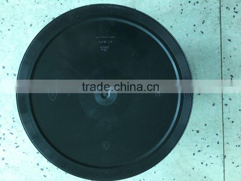 Black Plastic Barrel Pail Bucket 10 Gallon Bucket with Handle