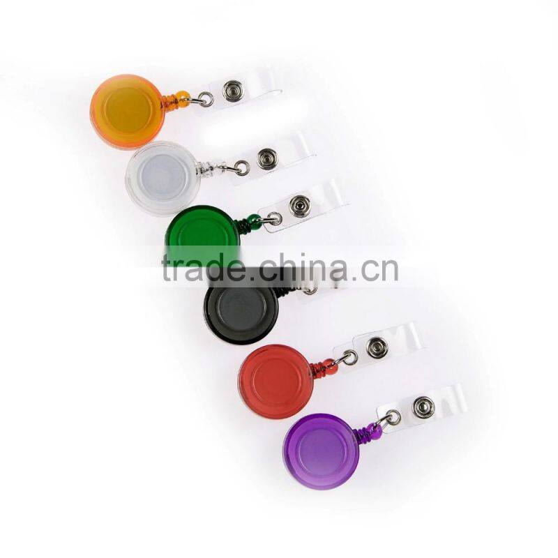 2016 Office Multifunction Retractable Reel Plastic Lanyards Free Samples ID Card Holder/Skipass Holder