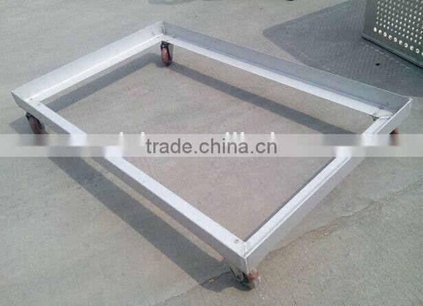 Multifunctional Aluminum alloy container with casters, aluminum metal container, aluminum storage container