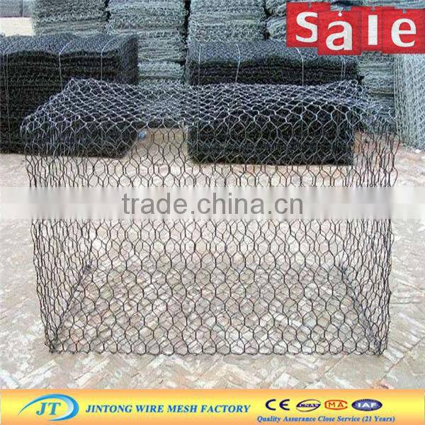 hexagonal hole shape gabion box for river bank (100% professional manufacturer)